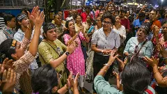 The junior doctors commenced their fast-unto-death in the Esplanade area in central Kolkata on October 5. Photo: PTI