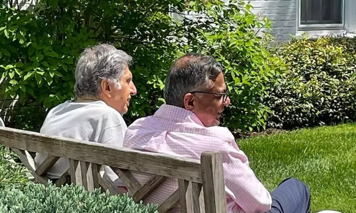 Ratan Tata (left) and N Chandrasekaran