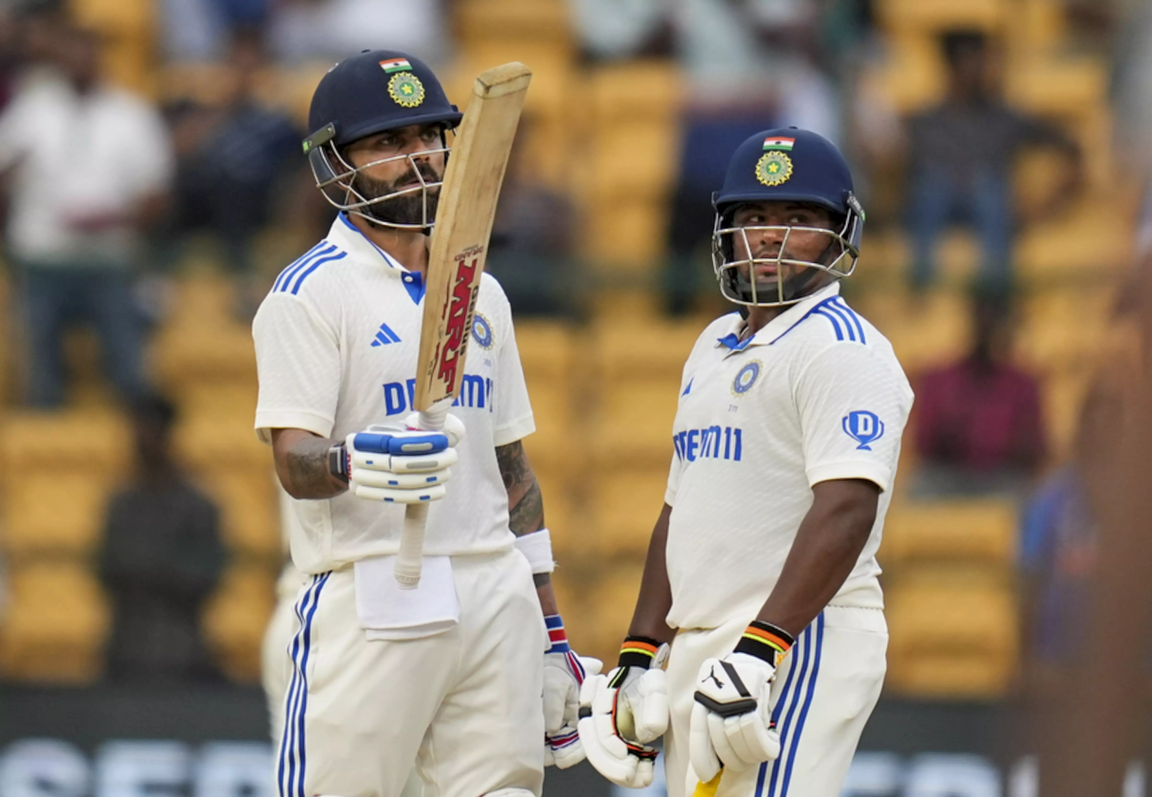 Resurrection after collapse: Kohli, Rohit, Sarfaraz fifties take India to 231/3