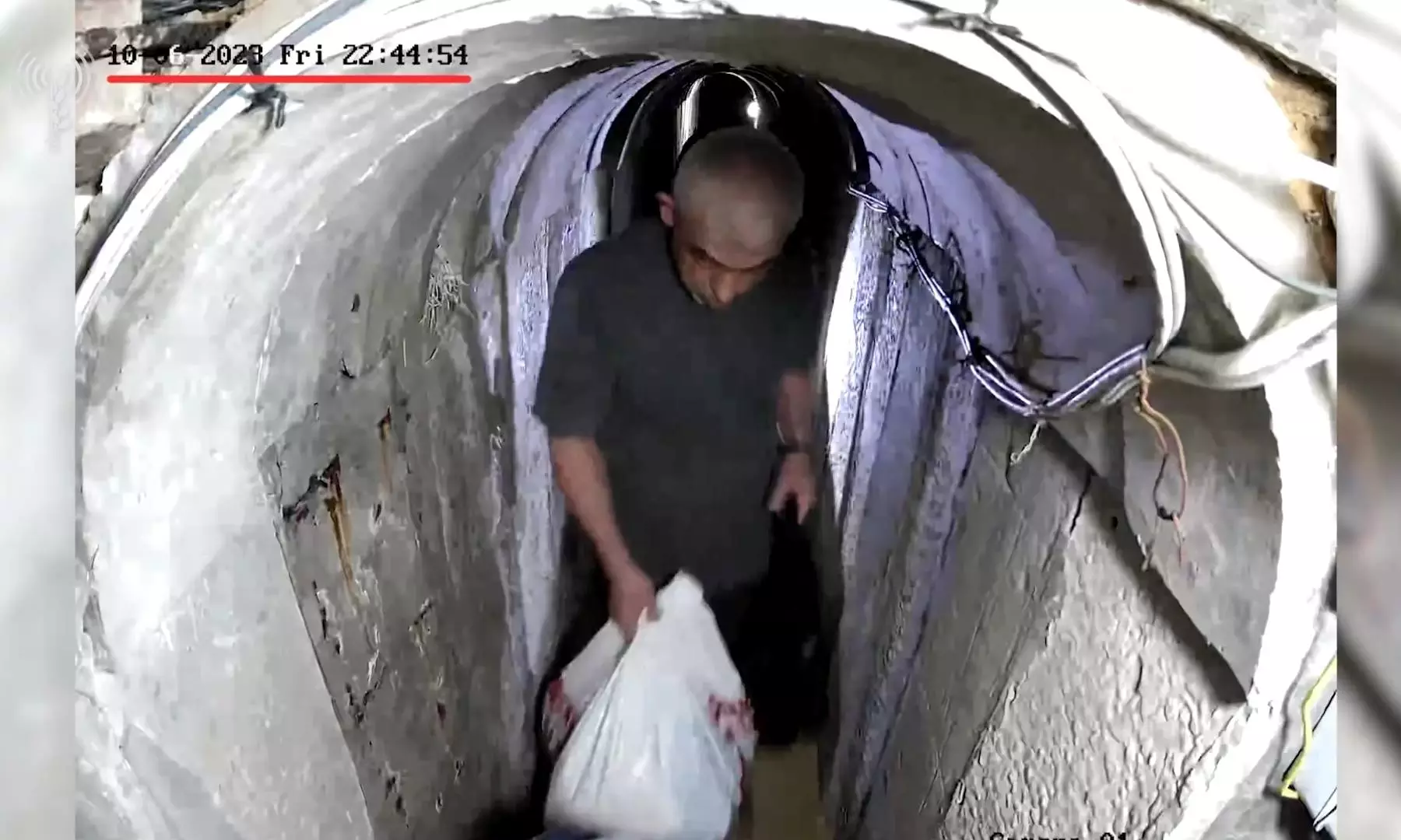 Israel releases footage of Hamas leader Sinwar before October 7 attack