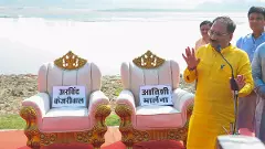 Delhi BJP chief takes dip in Yamuna; reports skin rashes, breathlessness