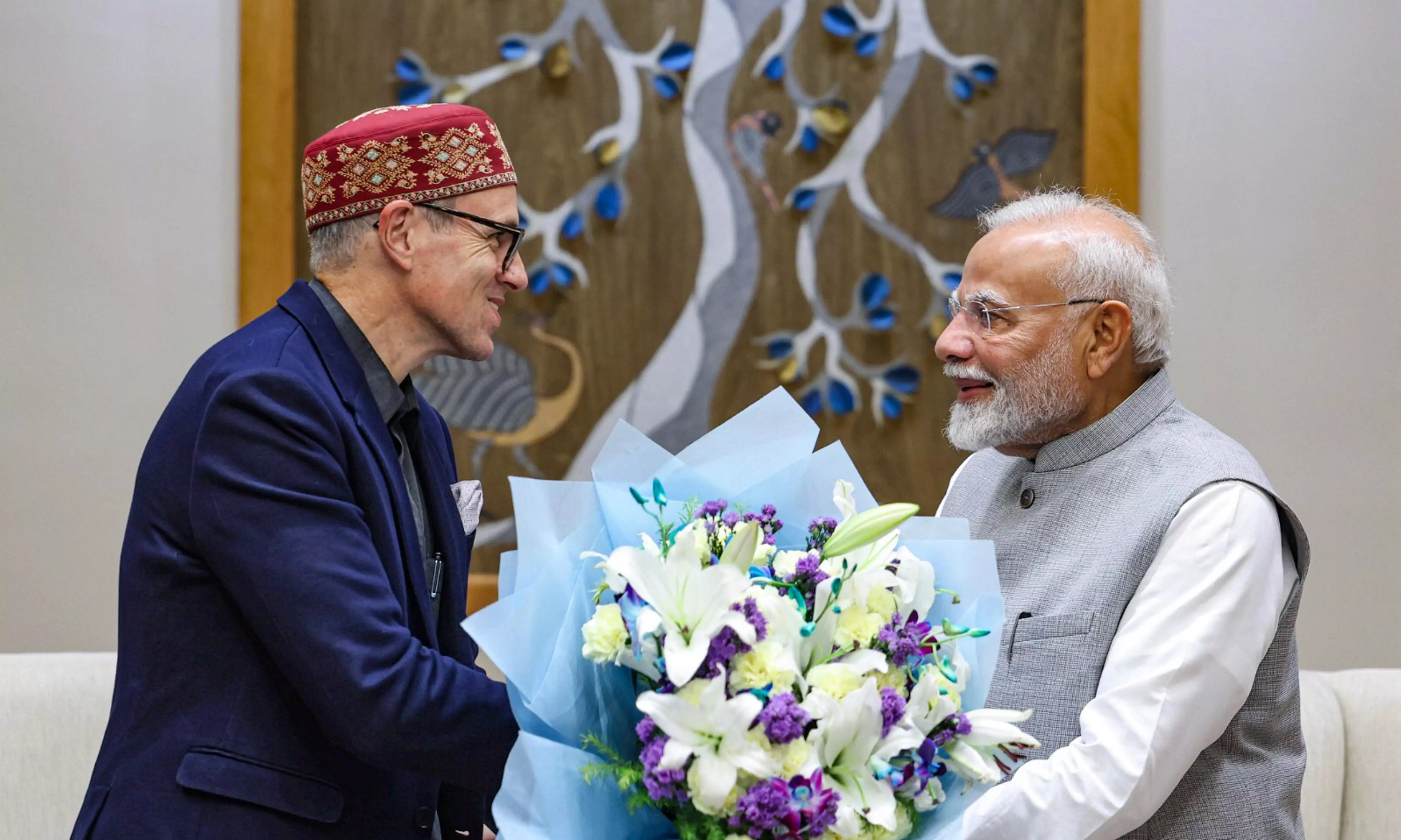 Omar Abdullah meets with PM Modi in Delhi