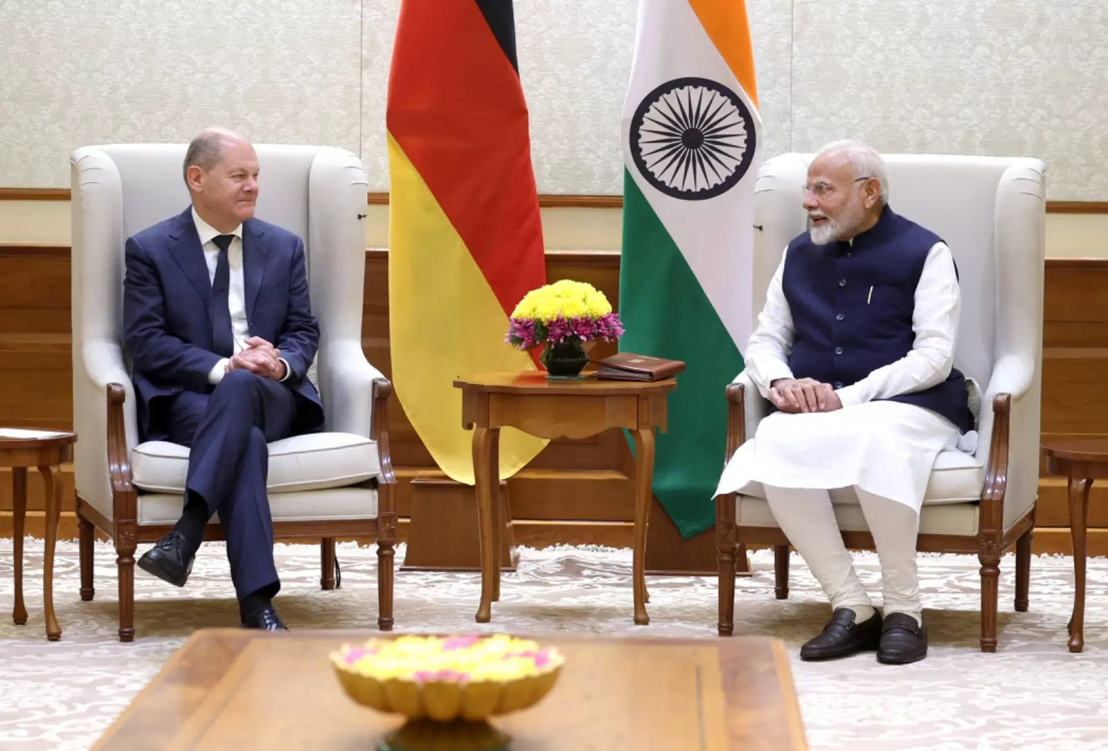 PM Narendra Modi with German Chancellor Olaf Scholz