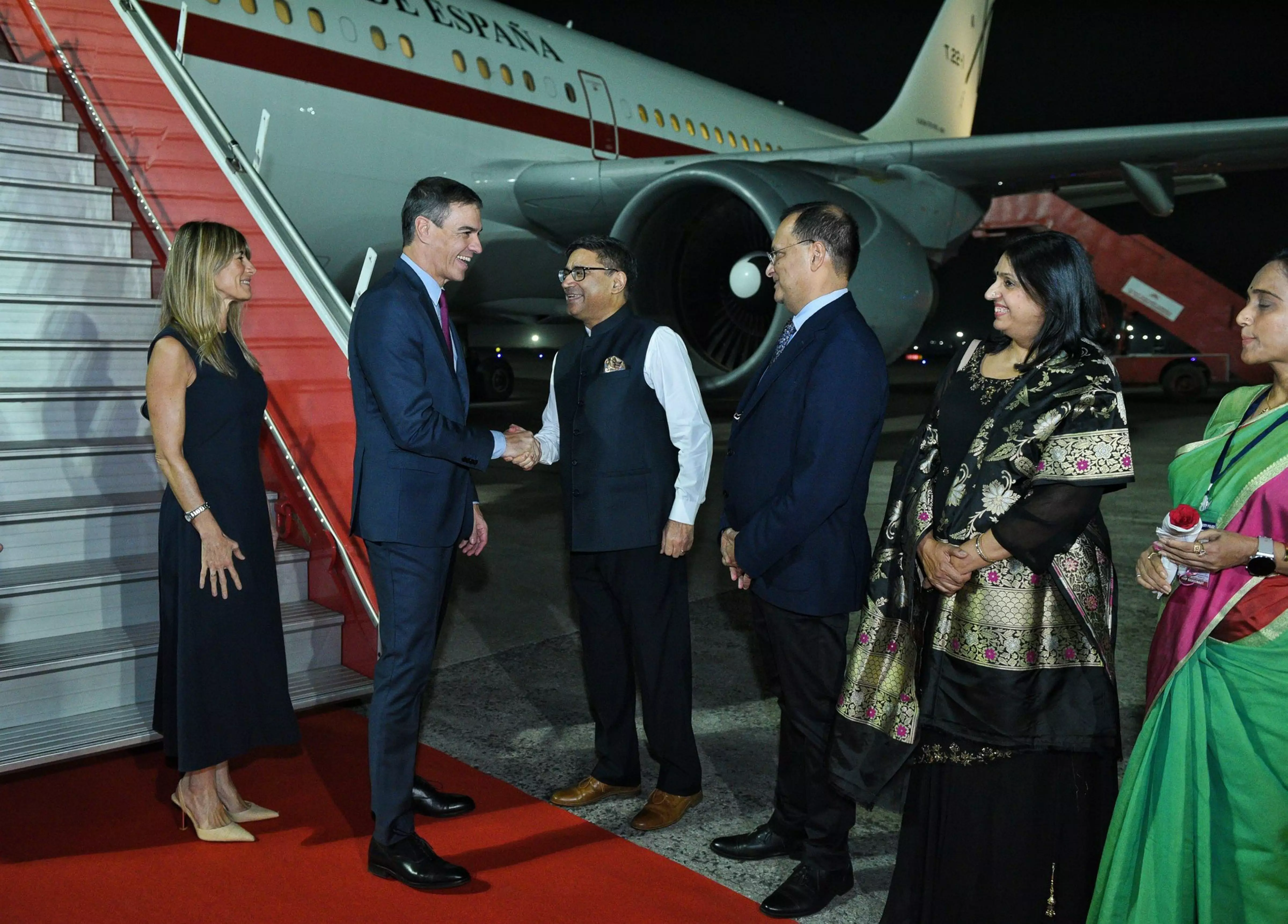 Spanish PM Sanchez arrives in Vadodara for India visit