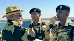 Modi celebrates Diwali with troops near Indo-Pak border in Kutch
