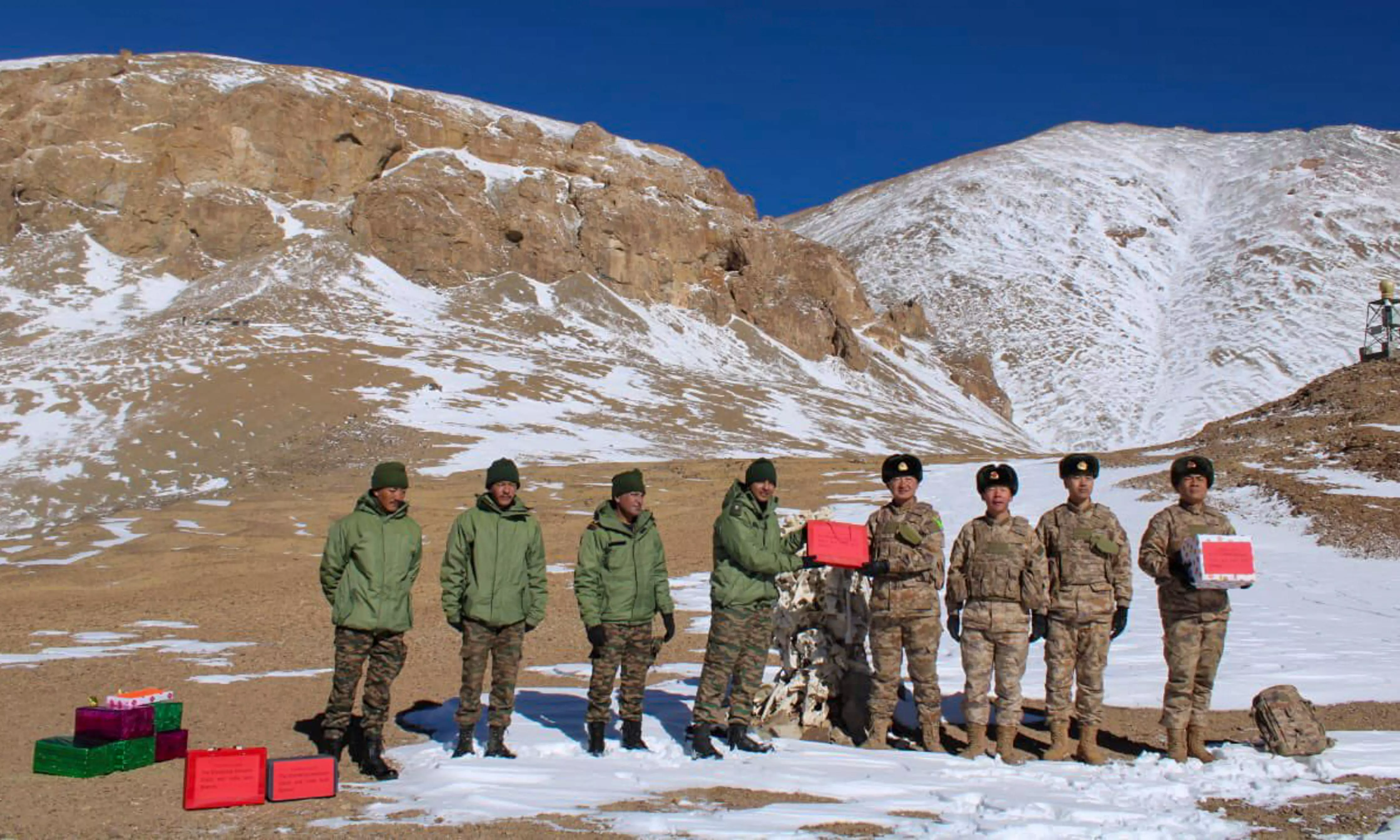 Indian, Chinese troops exchange Diwali sweets at multiple border points