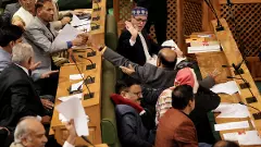 Chaos after J-K Assembly passes resolution on Art 370, BJP uproar disrupts House