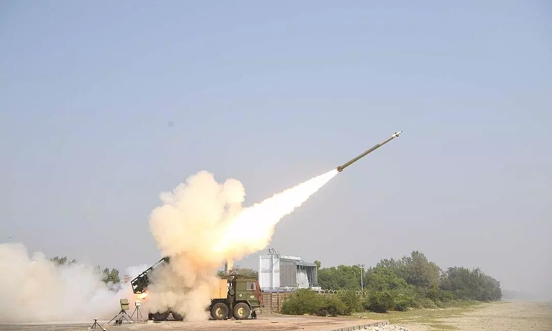 Guided Pinaka weapon system successfully test-fired