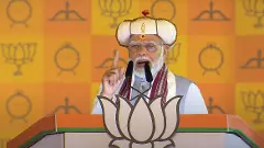 Prime Minister Narendra Modi addresses a public meeting ahead of the Maharashtra Assembly polls, in Pune.