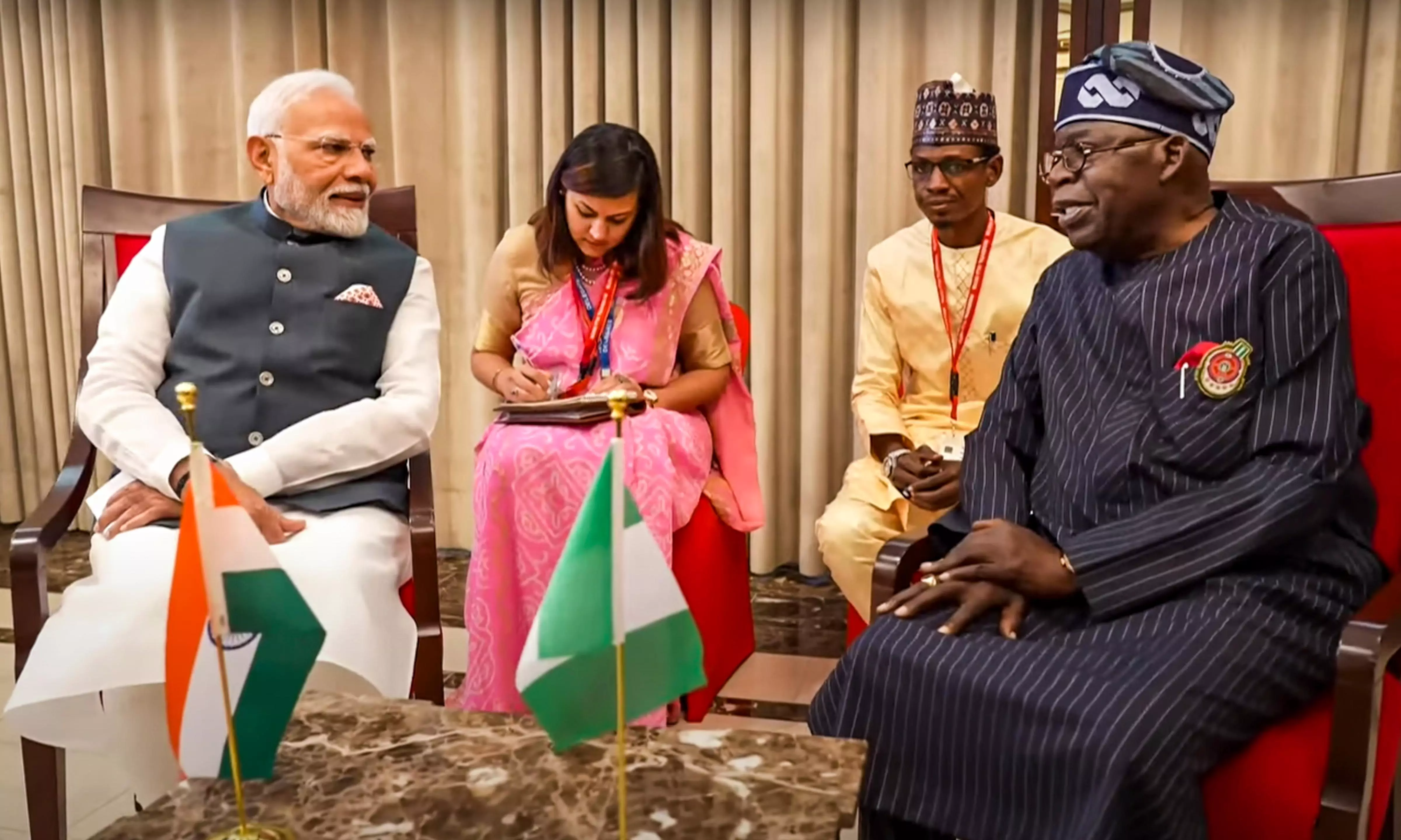 PM Modi holds talks with President Tinubu of Nigeria