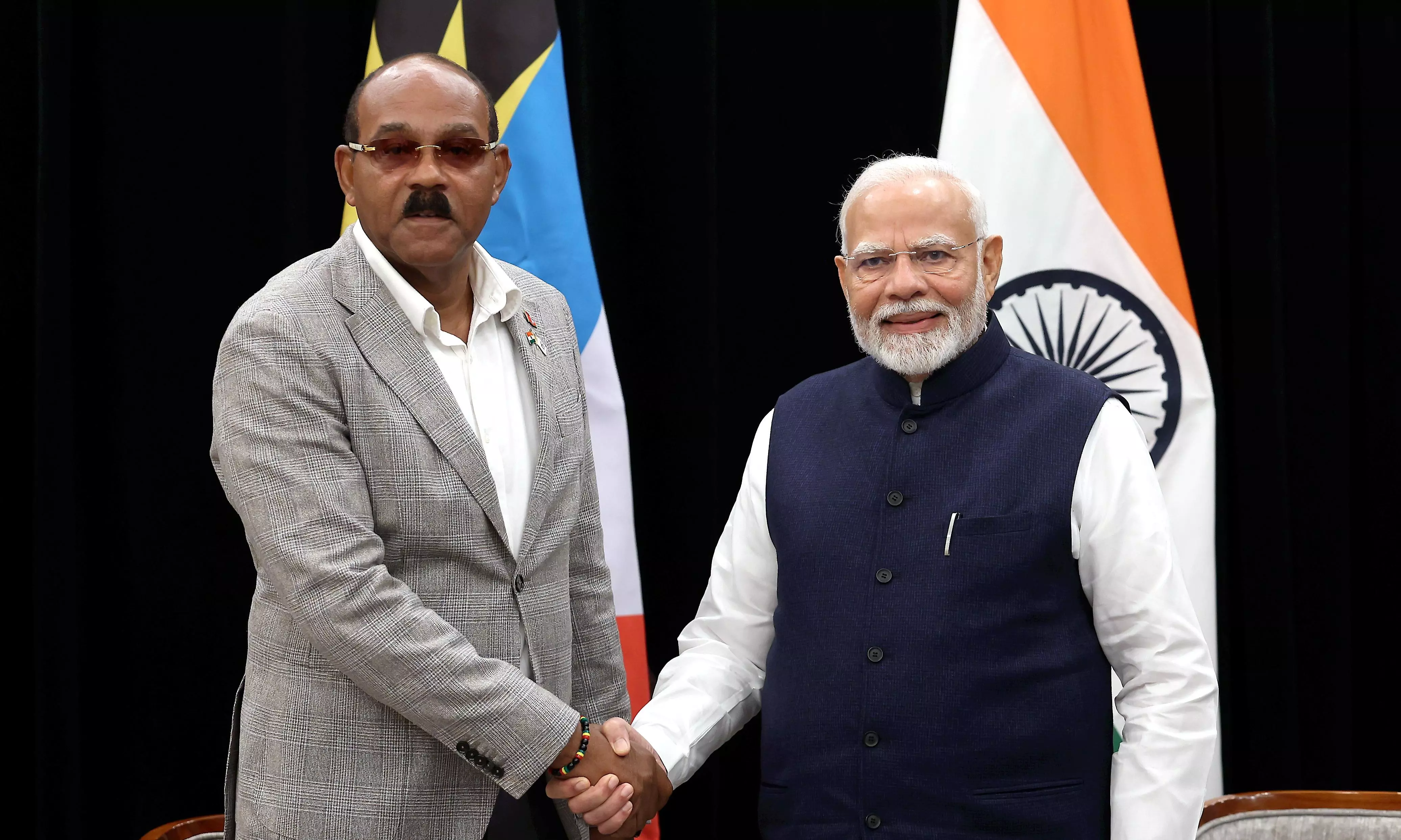 PM Modi meets top Caribbean leaders, discusses bilateral ties