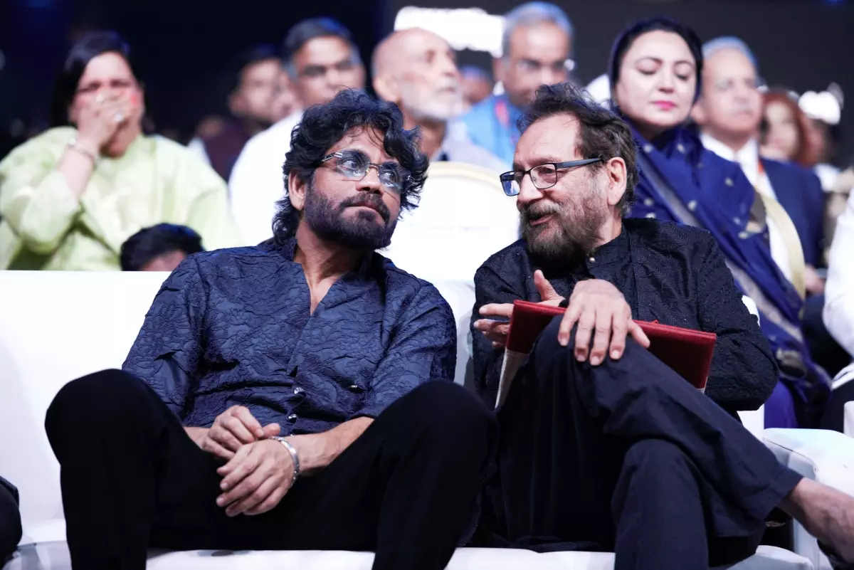 Actor Nagarjuna and Festival Director and filmmaker Shekhar Kapur  