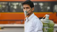Delhi pollution: Students, hold protest near Parliament for cleaner air