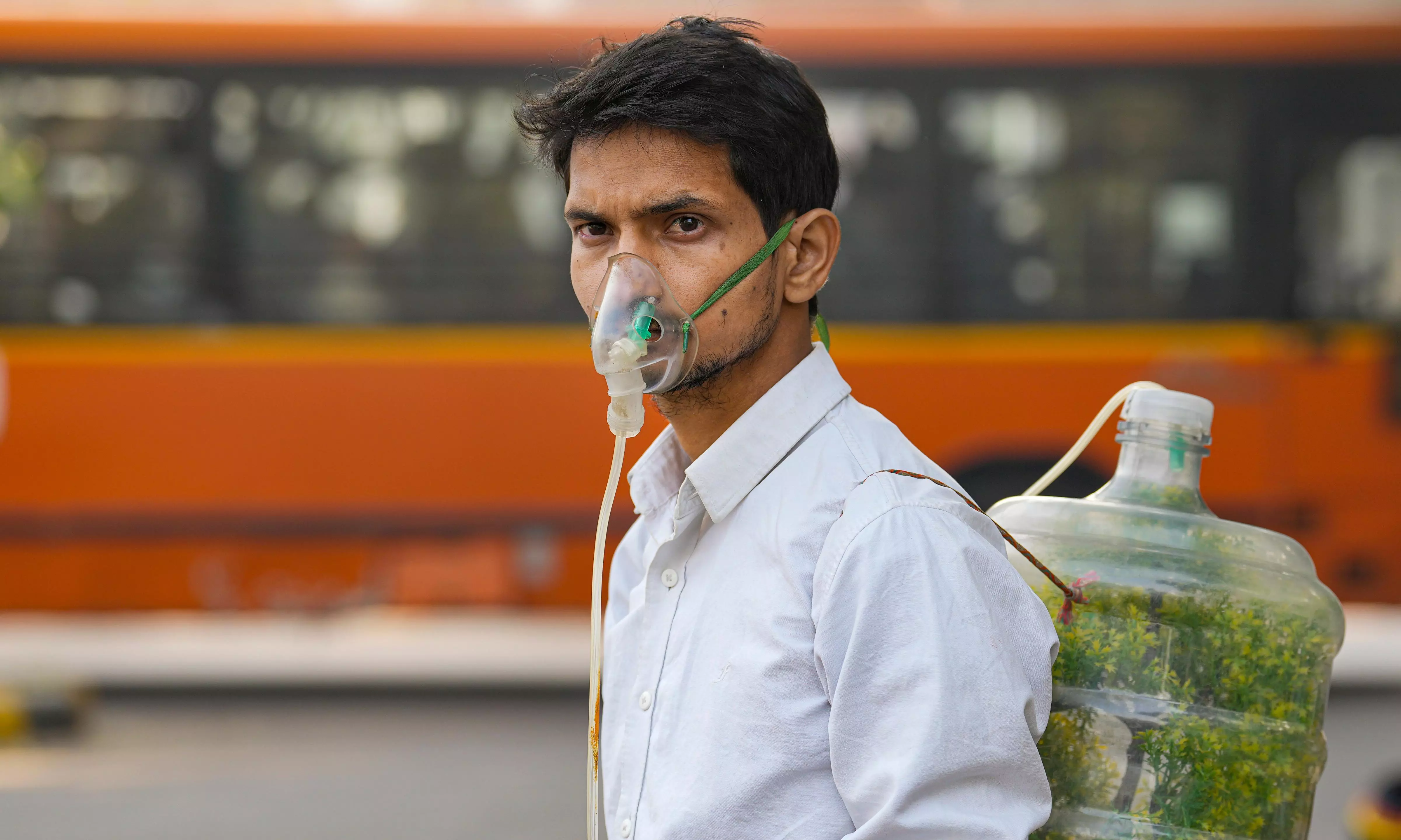 Delhi pollution: Students, hold protest near Parliament for cleaner air