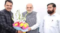 Eknath Shinde, Amit Shah, Devendra Fadnavis
