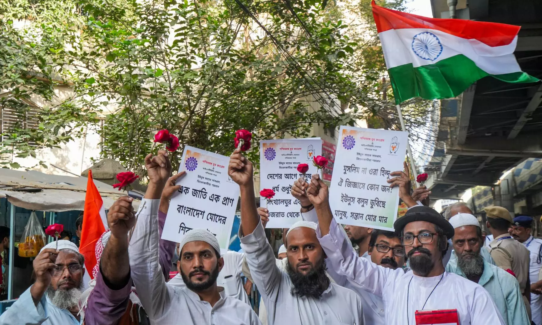 Protest against Bangladesh, ISCKON monk arrest