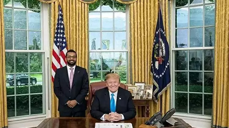 New FBI Director Kash Patel with Donald Trump