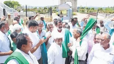 Farmers protest in Karnataka