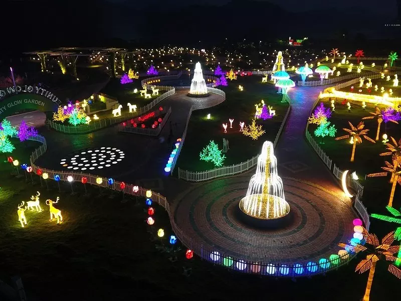 The Unity Glow Garden in Kevadia Nagar.