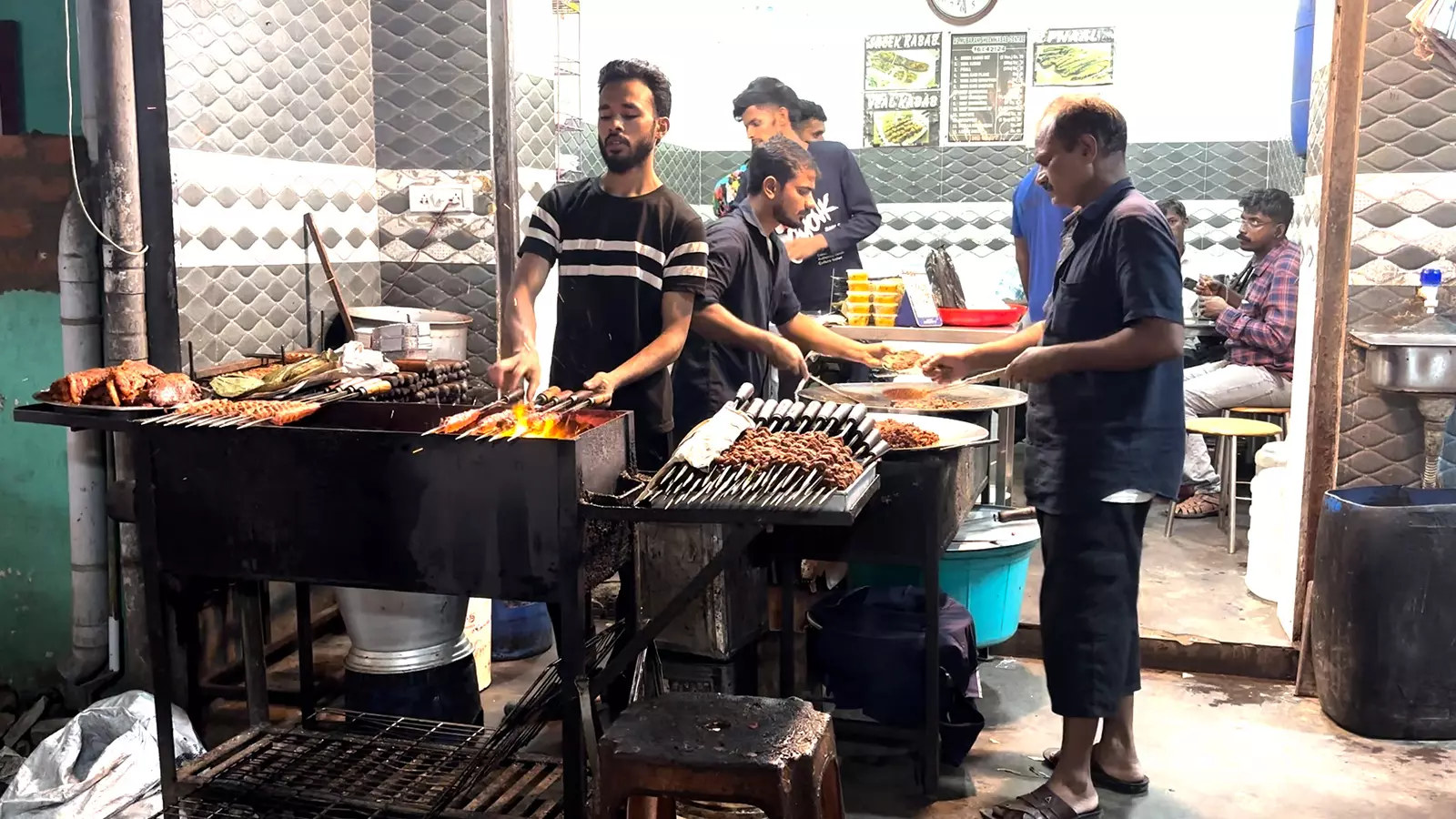 A beef stall in Dashamakan.