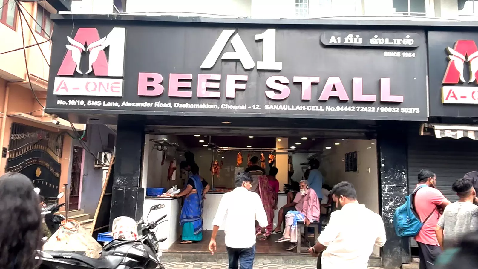 The A1 beef stall