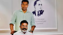 aadhav arjuna with thol thirumavalavan