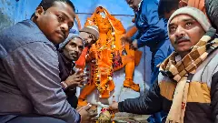 Broken idols found near newly uncovered temple at UPs Sambhal