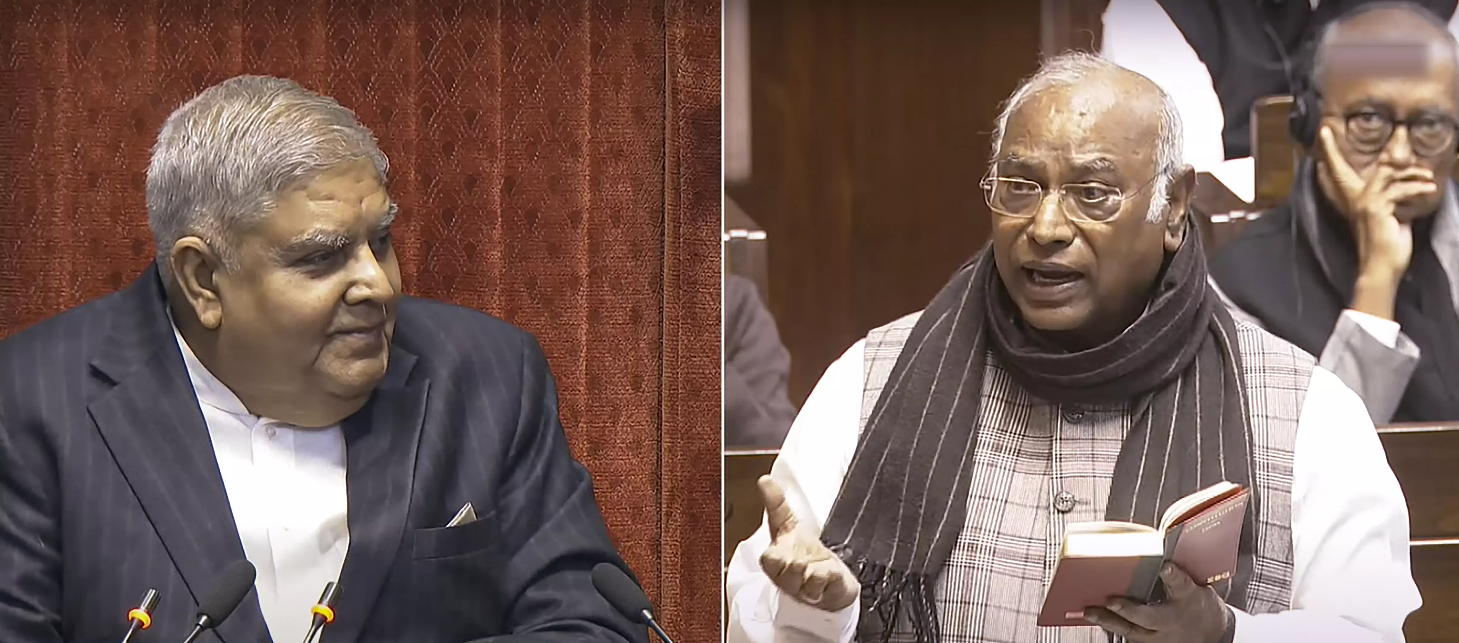 Rajya Sabha LIVE | Those who burnt copies of Constitution are trying to teach us: Kharge