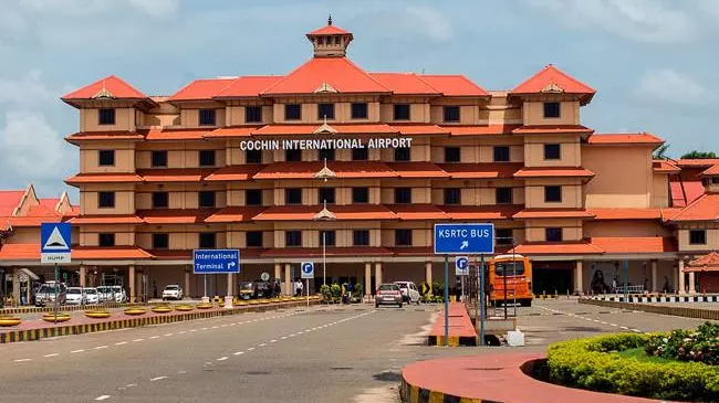 Aircraft returns to Cochin Airport after suspected tyre issue post take-off