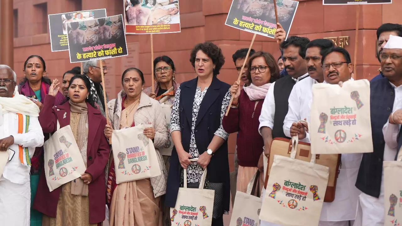 After Palestine, Priyanka’s bag has a message on Bangladesh minorities