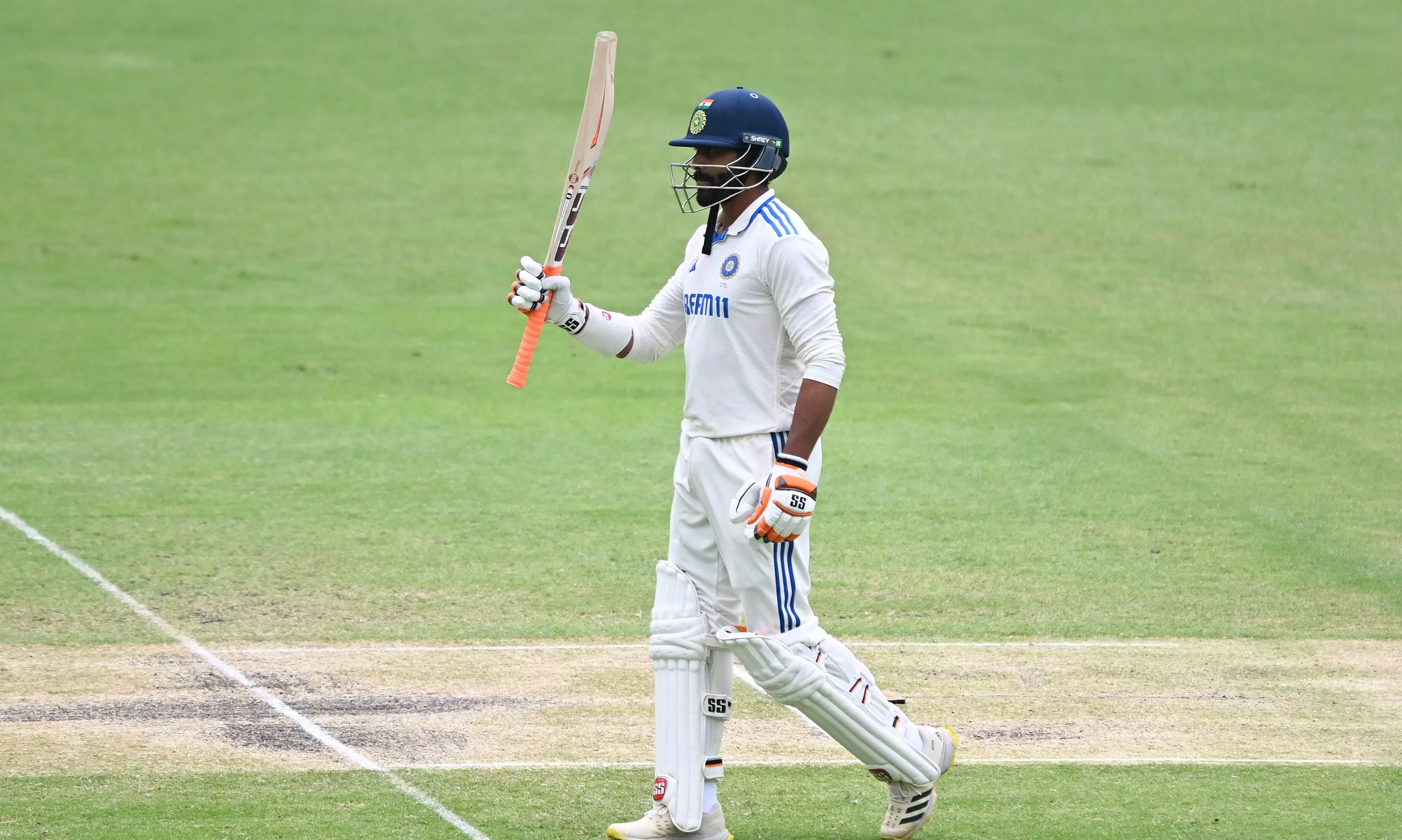 Jadejas fifty guides India to 201/7 at tea on day 4; 45 runs needed to avoid follow-on