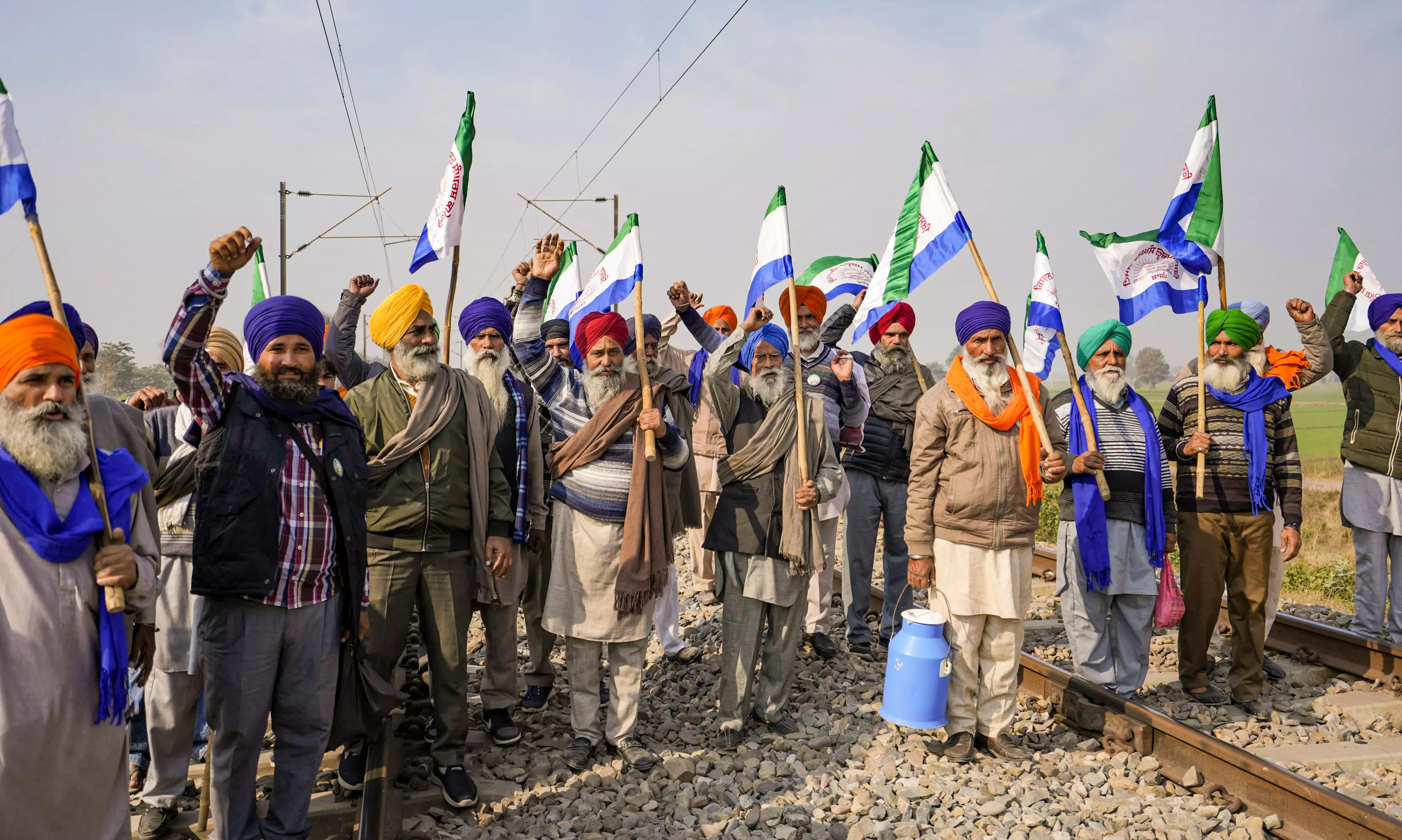 Punjab: 3-hour rail roko protest by farmers begins