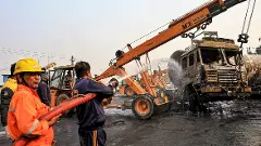 Jaipur: 11 killed, over 30 injured after gas tanker collides with multiple vehicles