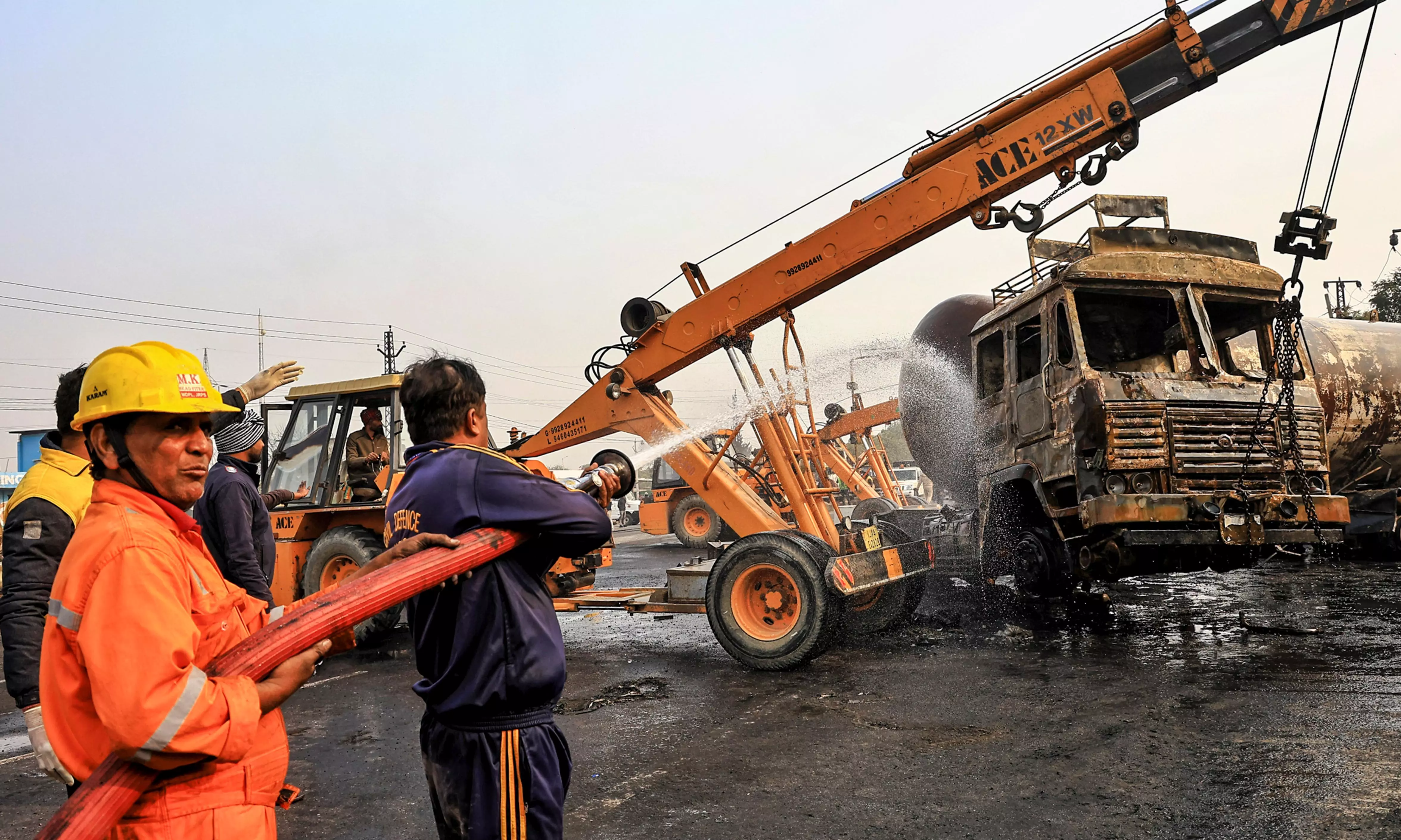 Jaipur: 11 killed, over 30 injured after gas tanker collides with multiple vehicles