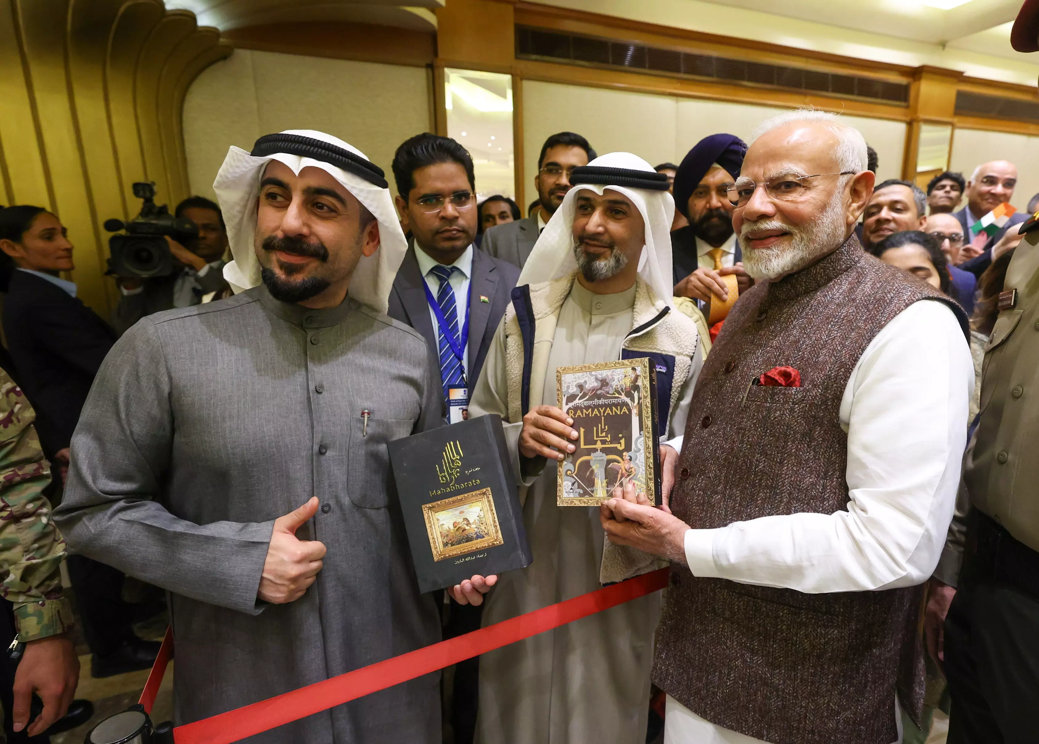 PM Modi in Kuwait meets translator, publisher of Mahabharata, Ramayana in Arabic