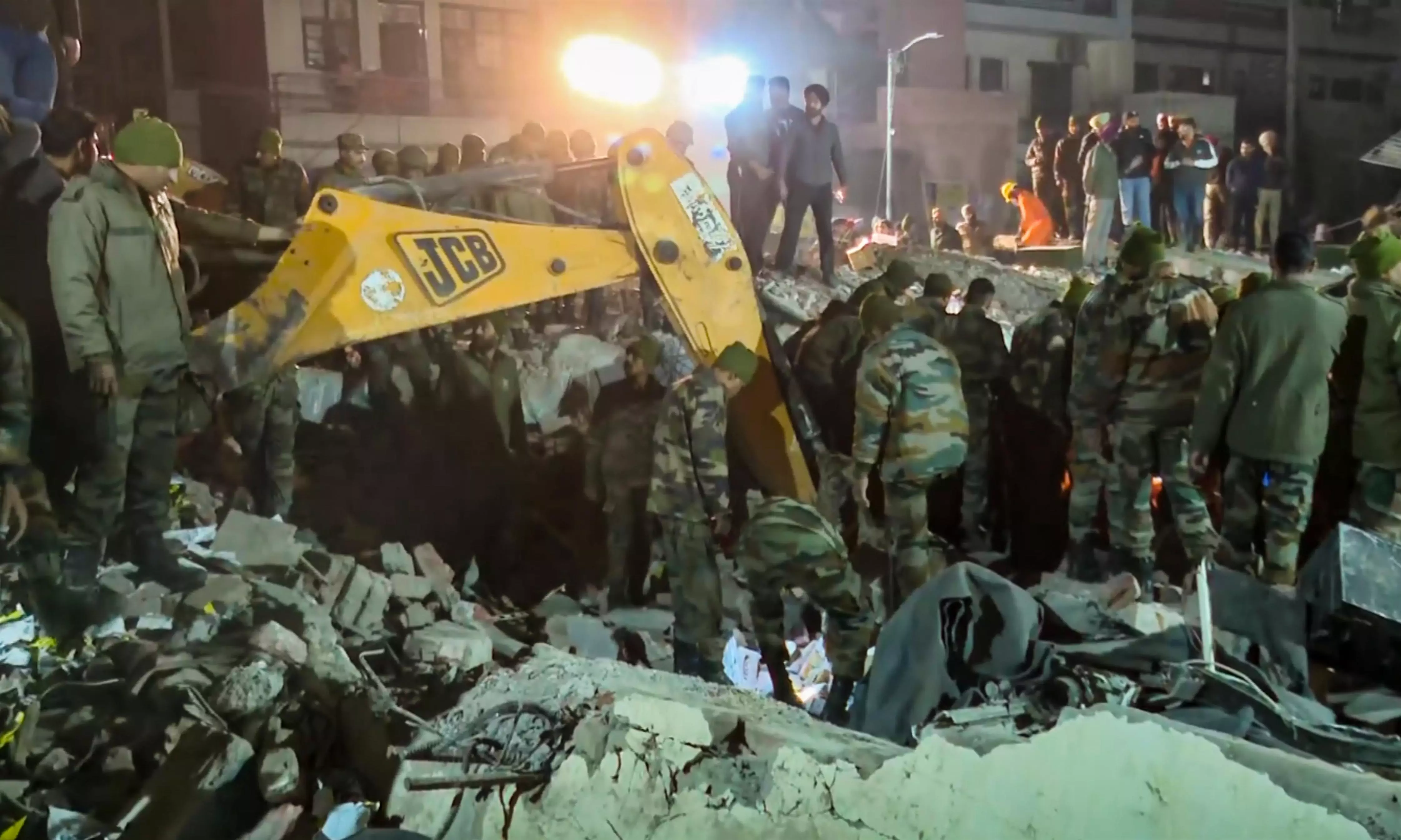 Mohali building collapse: 2 dead, 4 feared trapped; rescue underway