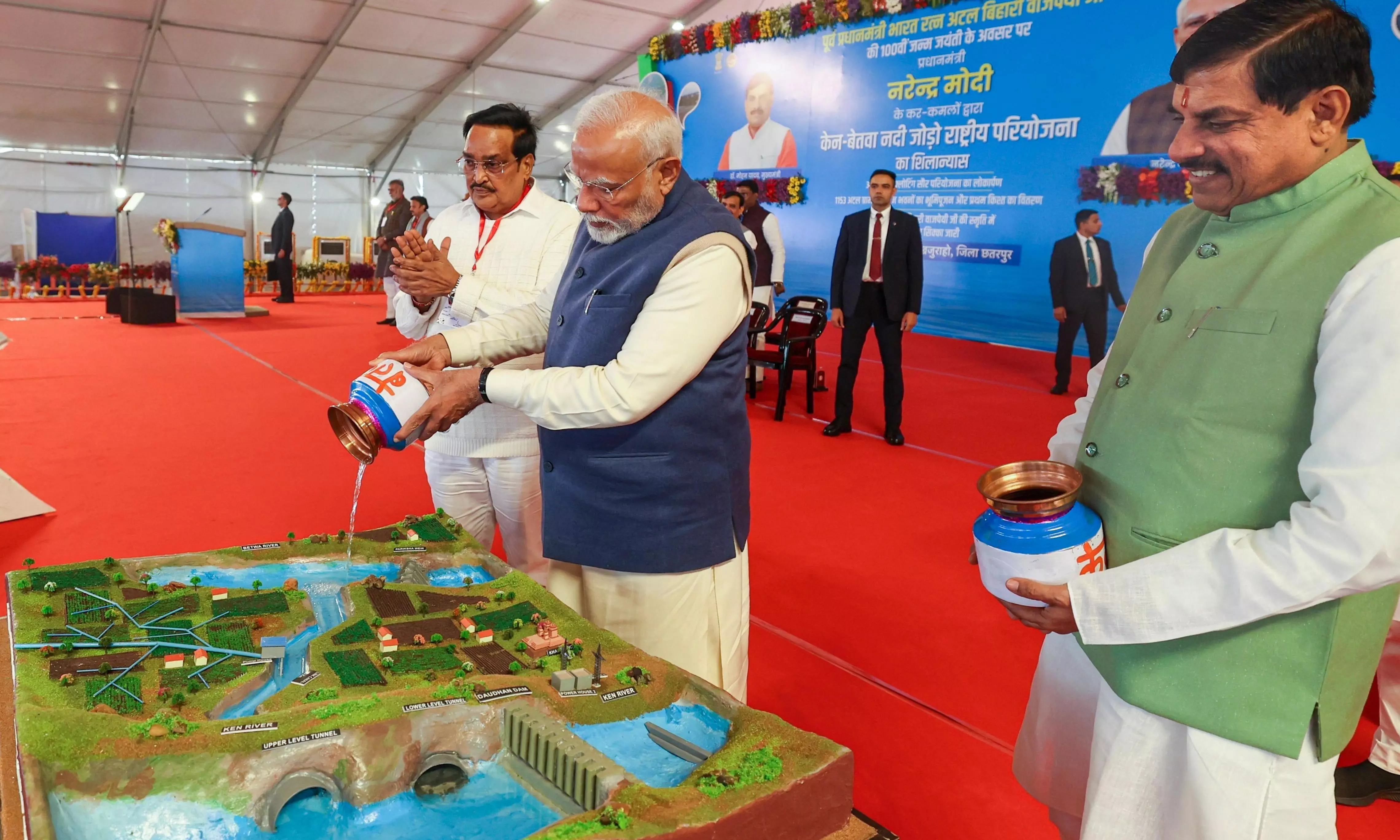 Modi launches Ken-Betwa river linking project, praises Ambedkars vision