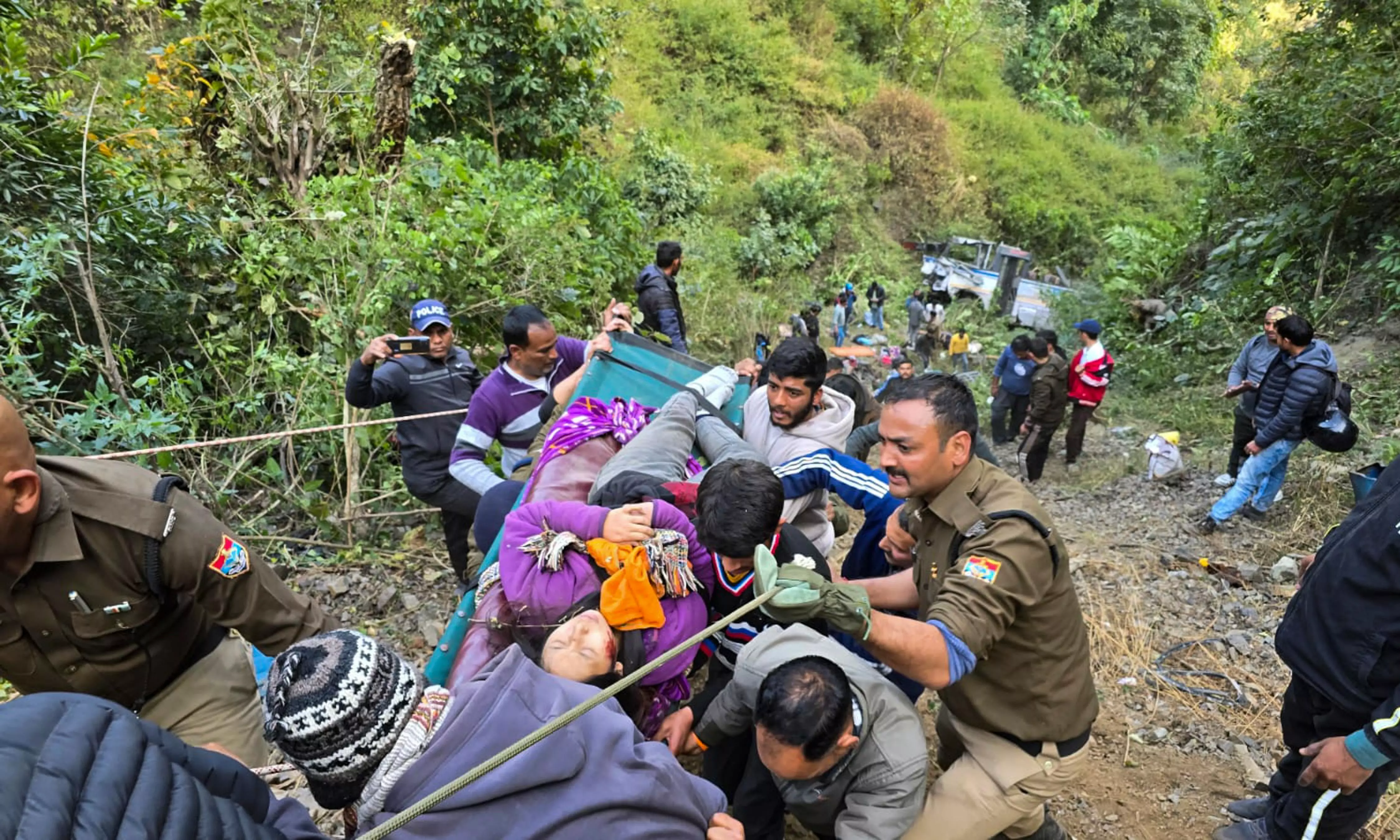 Uttarakhand: 4 dead, 23 injured as bus plunges into Bhimtal gorge