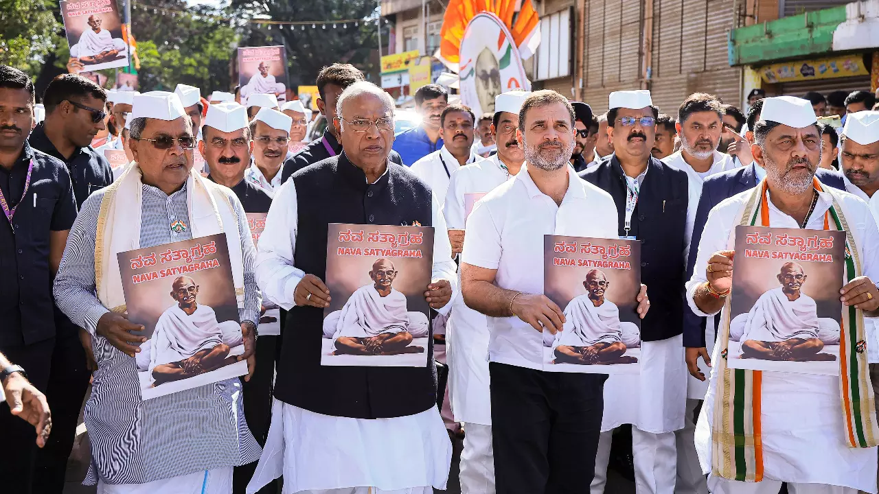 BJP sowing hate; changing Constitution its old project: Kharge at CWC meet