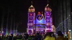 Christmas celebration at a church