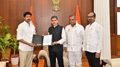 Actor-politician Vijay meets Tamil Nadu Governor RN Ravi in Chennai on Monday (December 30, 2024).
