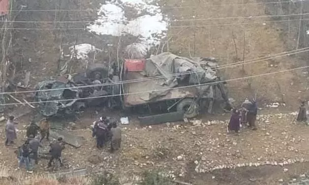 J-K: 3 soldiers killed, 2 hurt as Army vehicle falls into gorge in Bandipora