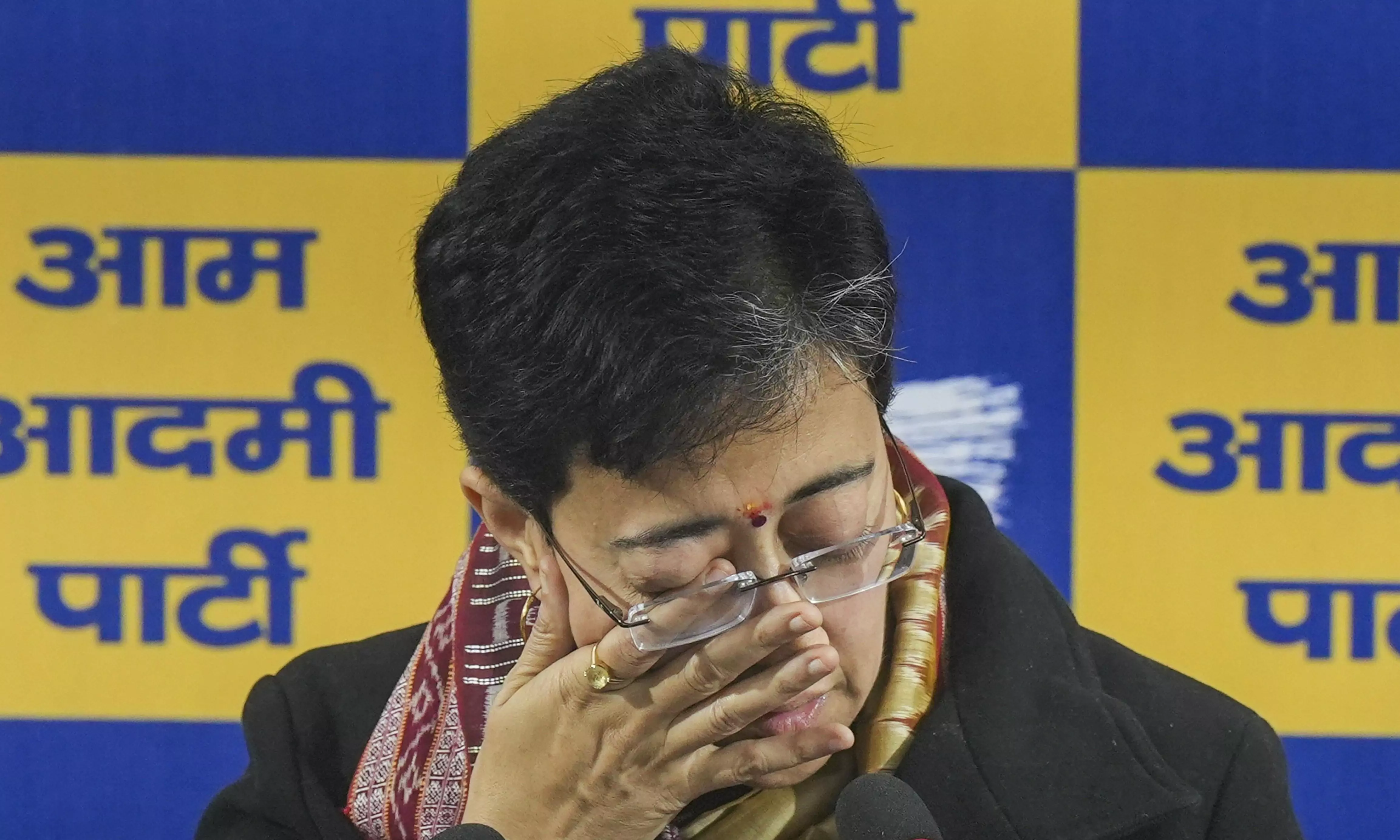 Delhi CM Atishi breaks down over BJP leader Ramesh Bidhuris remarks against her