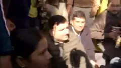 AAP leaders Saurabh Bharadwaj and Sanjay Singh