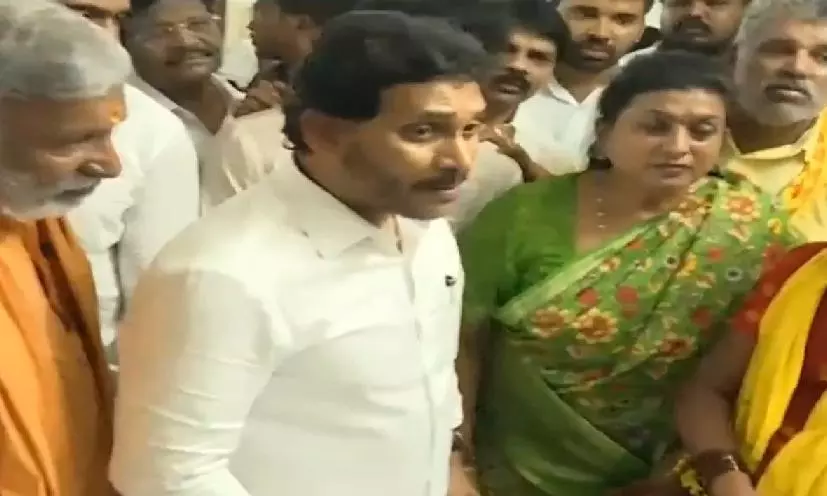 Jagan Mohan Reddy at Tirupati