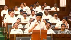 Tamil Nadu Chief Minister MK Stalin speaks in the state Assembly