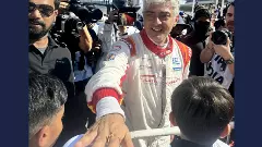 Actor and car racer Ajith Kumar