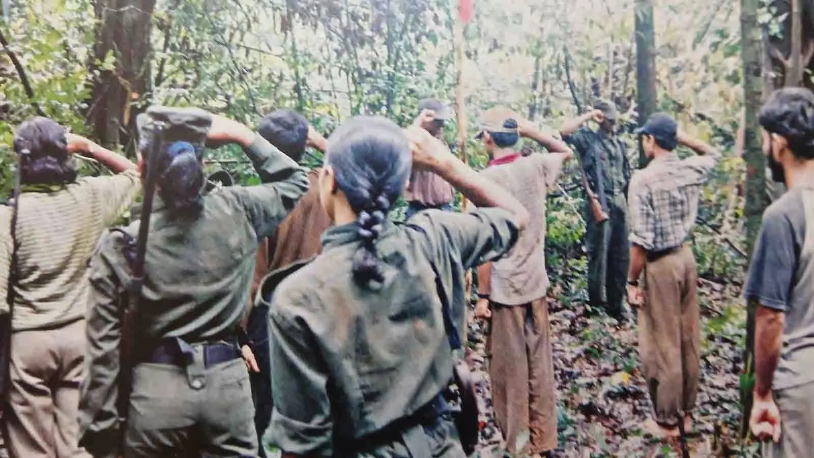 A Naxal camp captured in 2003. Photo: Muralidhara Khajane