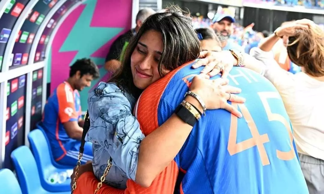 Ritika Sajdeh with Rohit Sharma