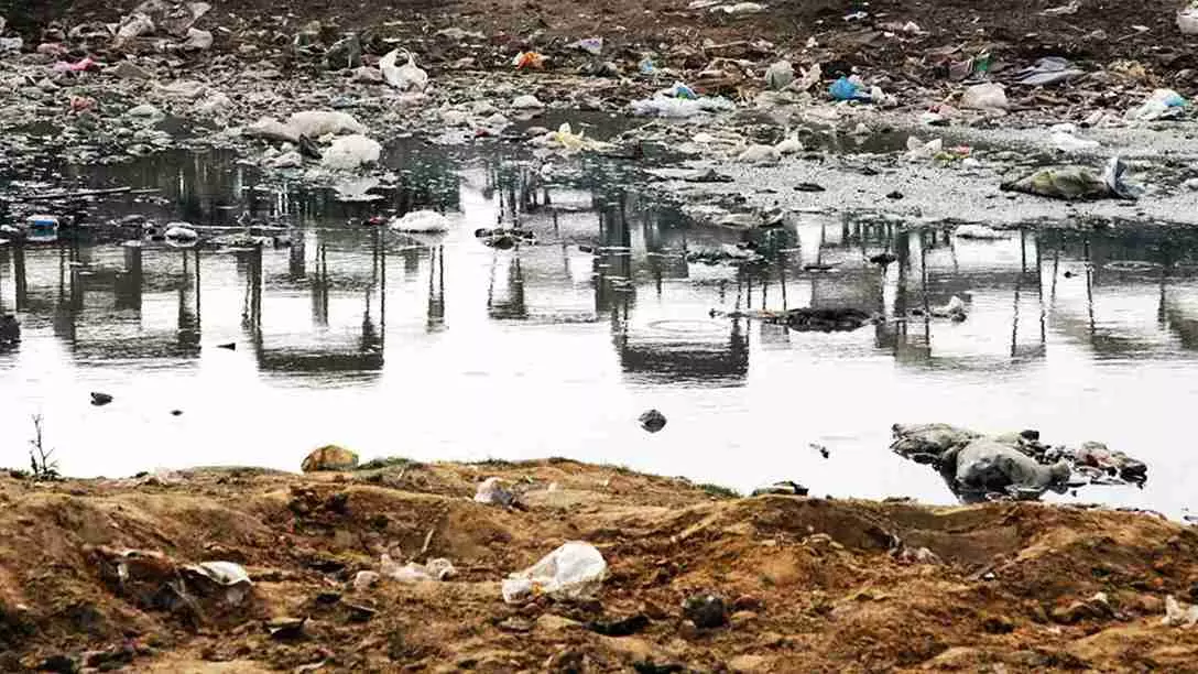 Atul Bhalla’s Yamuna Walk brings water into sharp focus as a metaphor for survival, pollution, and hope, blending personal observation with public discourse.